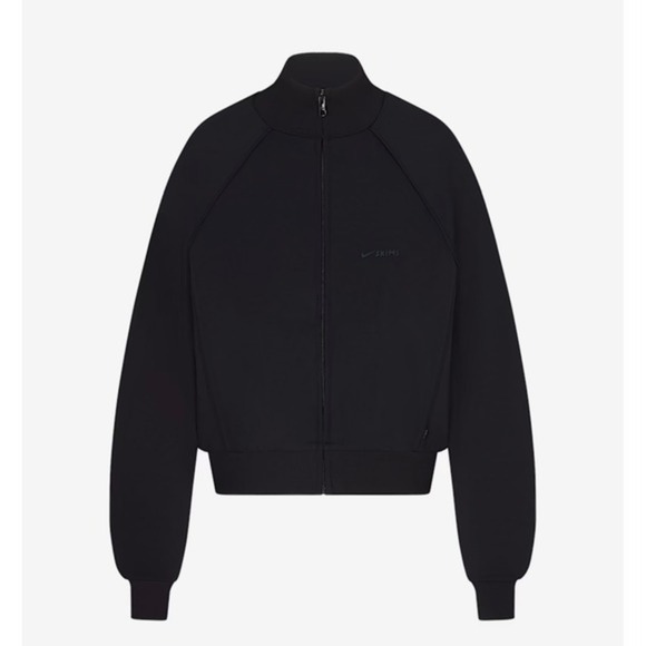 NWOT Nike Skims Matte Tricot Womens Track Jacket Black Size Small